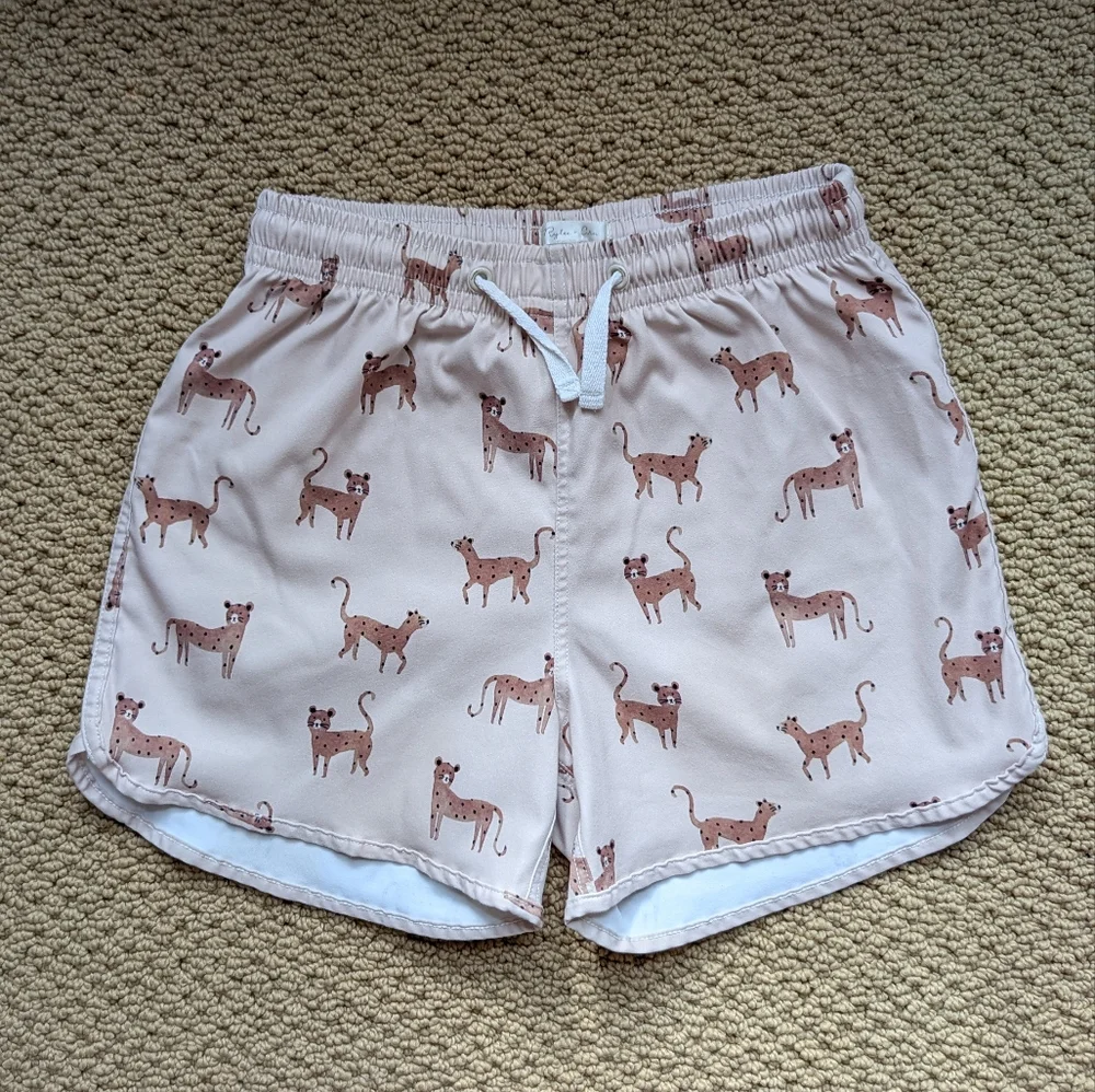 Rylee‎ + Cru | Kids Unisex Swim Trunk - Leopard